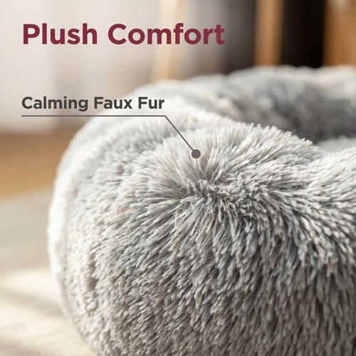 Calming Donut Bed for Dogs & Cats
