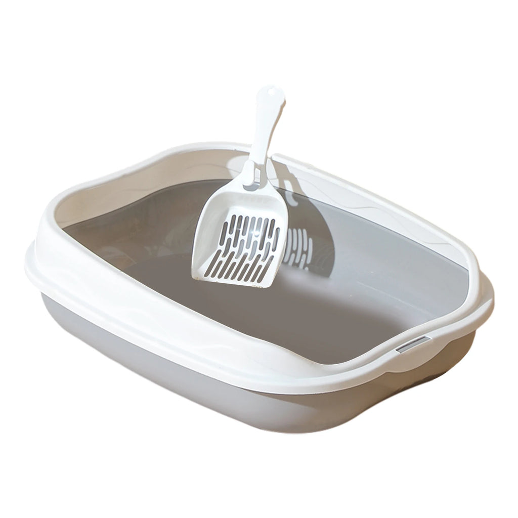 Splash-Proof Semi-Enclosed Cat Litter Box